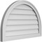 Ekena Millwork Round Top Surface Mount PVC Gable Vent w/ 2"W x 1-1/2"P Brickmould Frame, 30"W x 20"H GVPRT30X2002SN - alternate 4